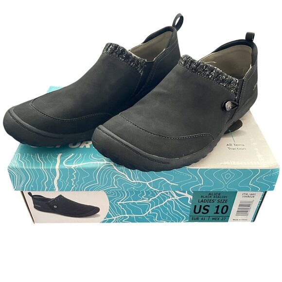 JSport Shoes - JSport Black Alice Slip-On Women's Faux Fur Never Use Shoes w/ Box Size 10